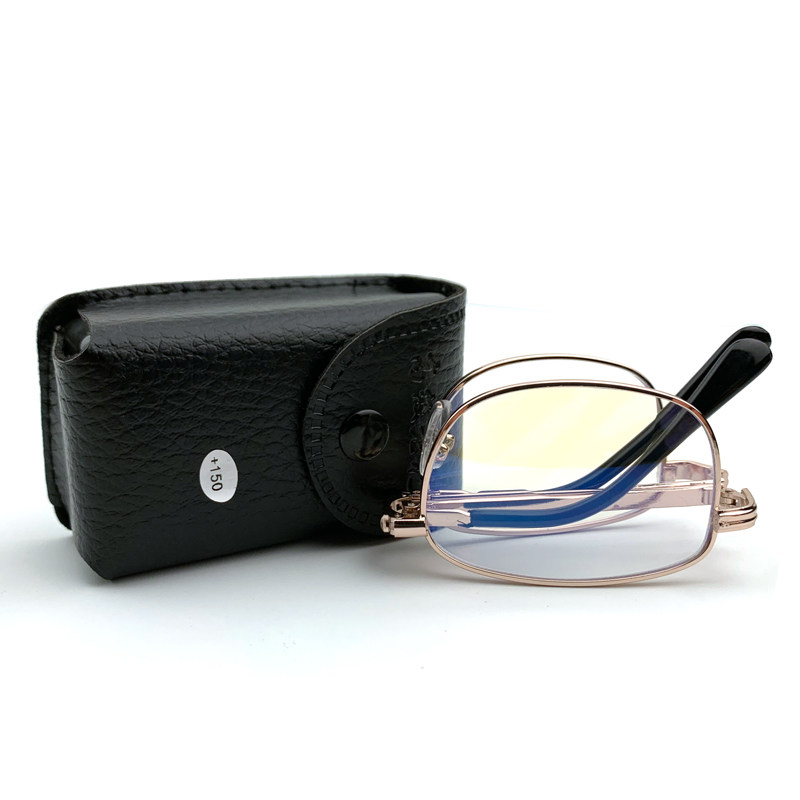 渐进焦点蓝光折叠便携式老花老花眼眼镜远近两用老花镜