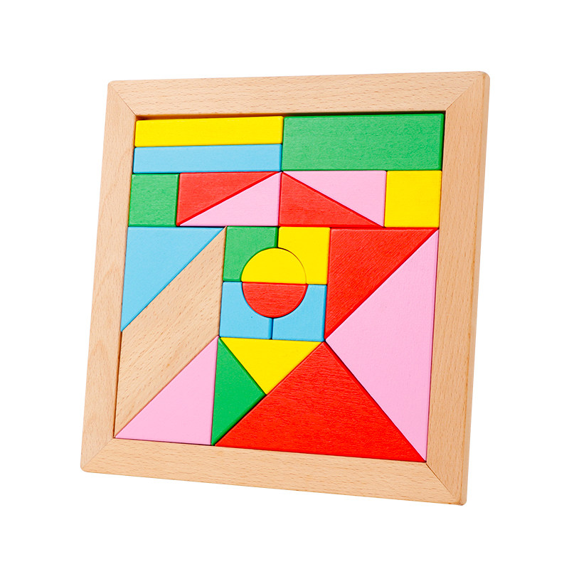 七巧板智力儿童拼图玩具2-3-4-5-6岁早教益智拼图