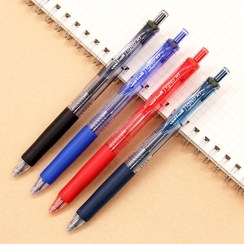 38mm彩色水笔学生uni-ball三菱笔figno rt学生办公三菱umn138签字笔