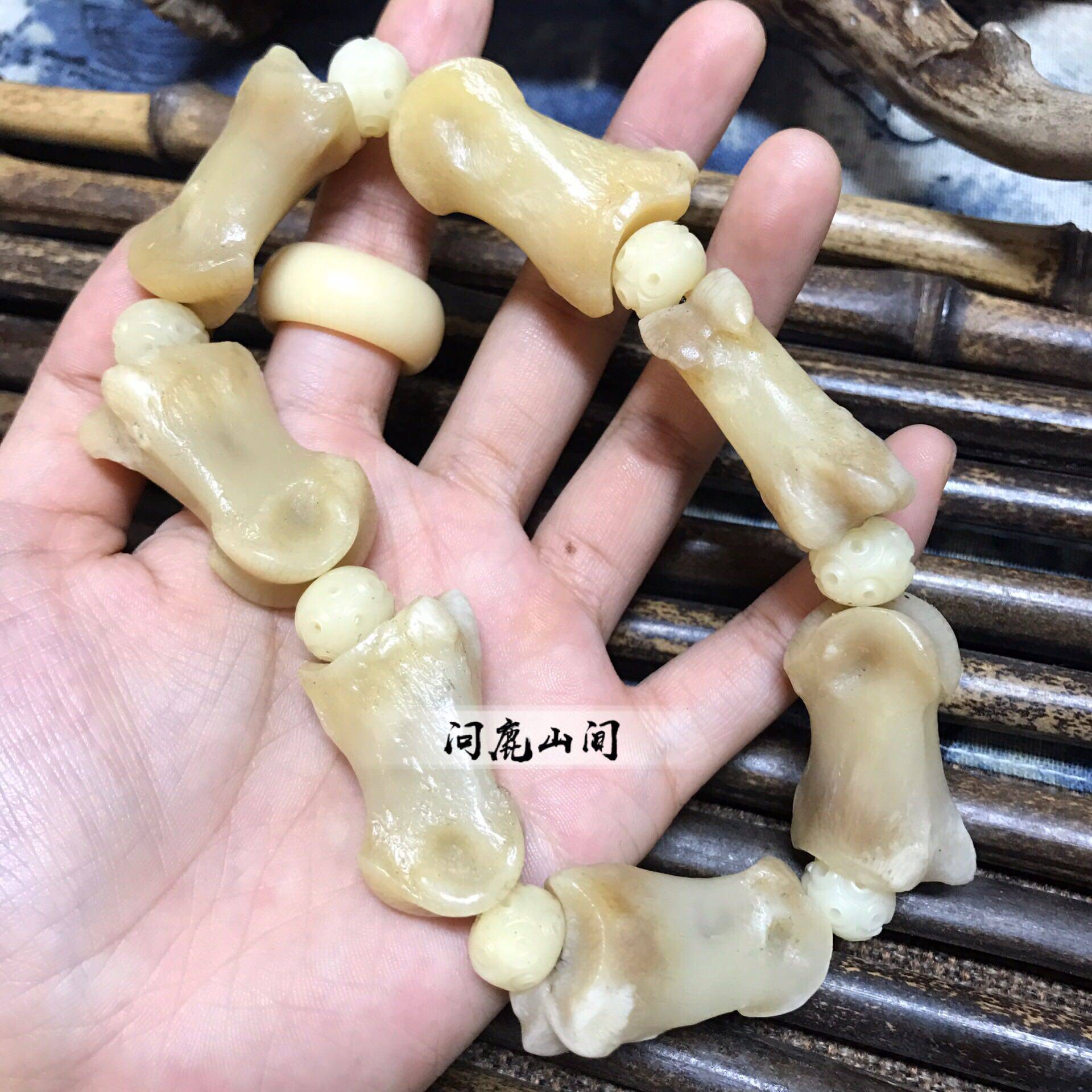 鹿骨趾骨手串把手持盘玩佩戴均可包邮手链