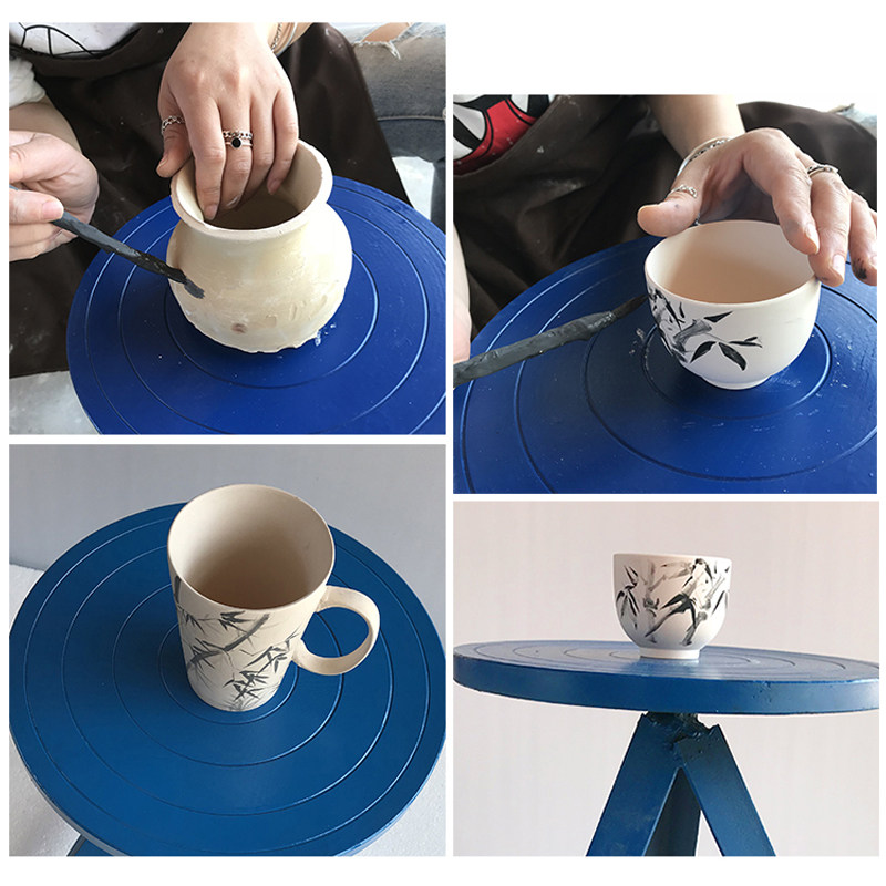 陶艺转台转盘泥塑陶瓷铸铁手工高脚模型制作工具
