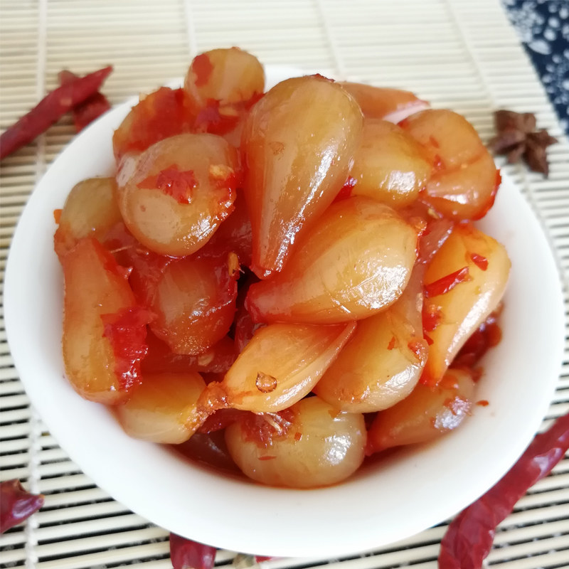 酸辣甜藠头云南七甸新鲜腌制农家叫头下饭菜老坛腌制