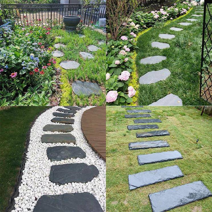 庭院地砖天然青石板别墅铺路石石头院子老砖摆件仿古砖包括文化石