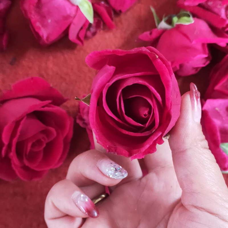 500g云南食用玫瑰花新鲜重瓣红玫瑰花瓣可做酱醋其它