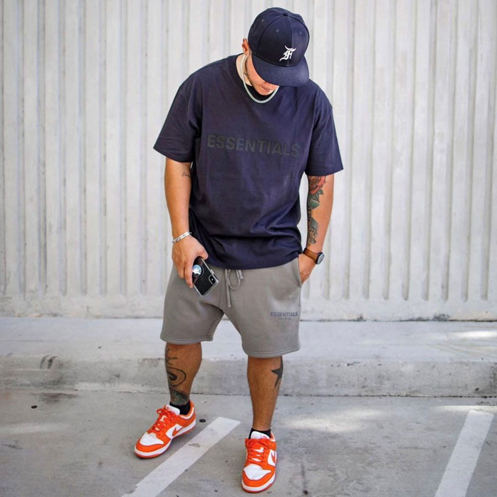 fearofgod欧美美高街fog复线短裤抽绳印花休闲裤