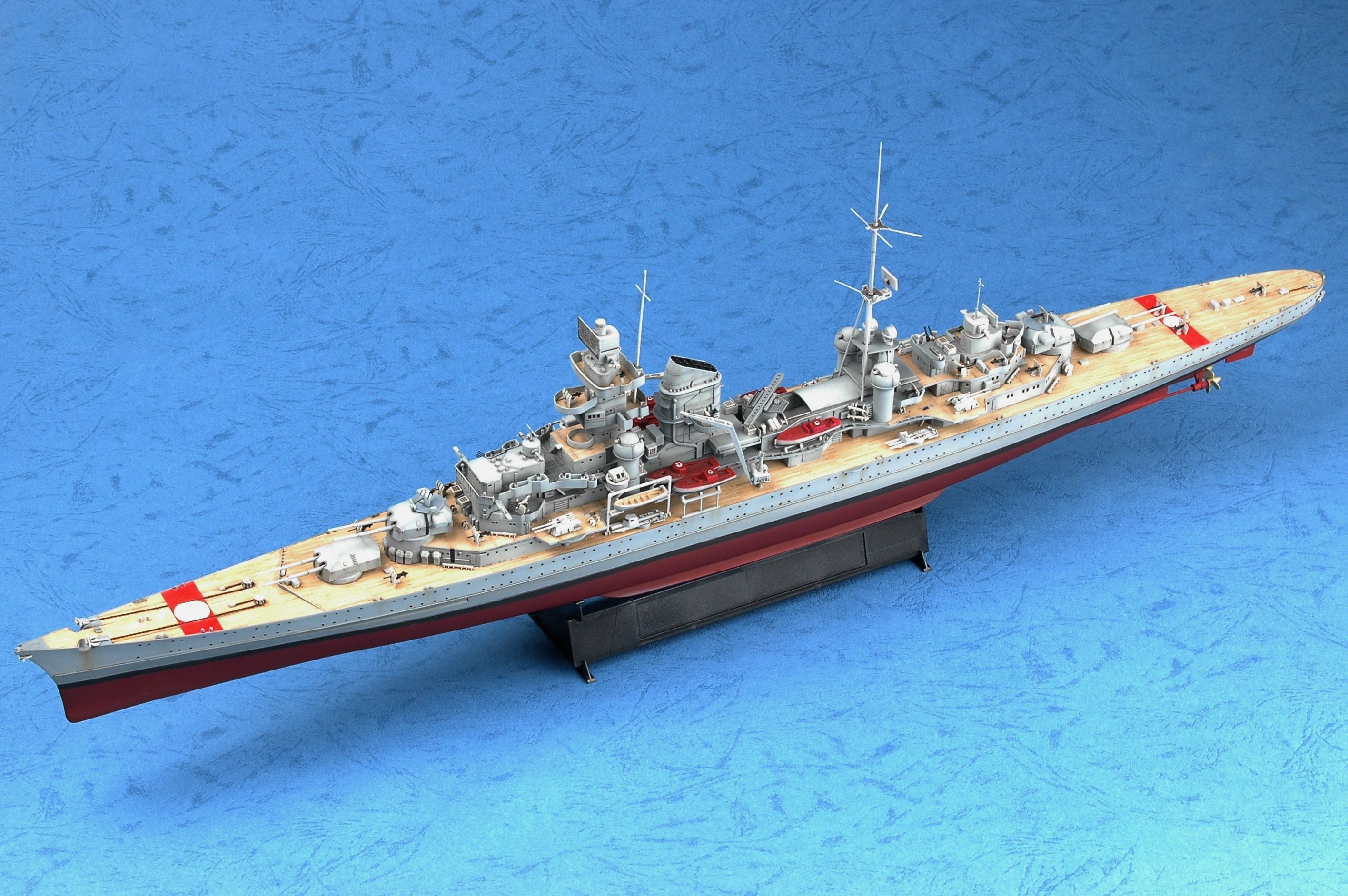 小号手05313拼装军舰模型350重巡洋舰欧根亲王1945年舰艇