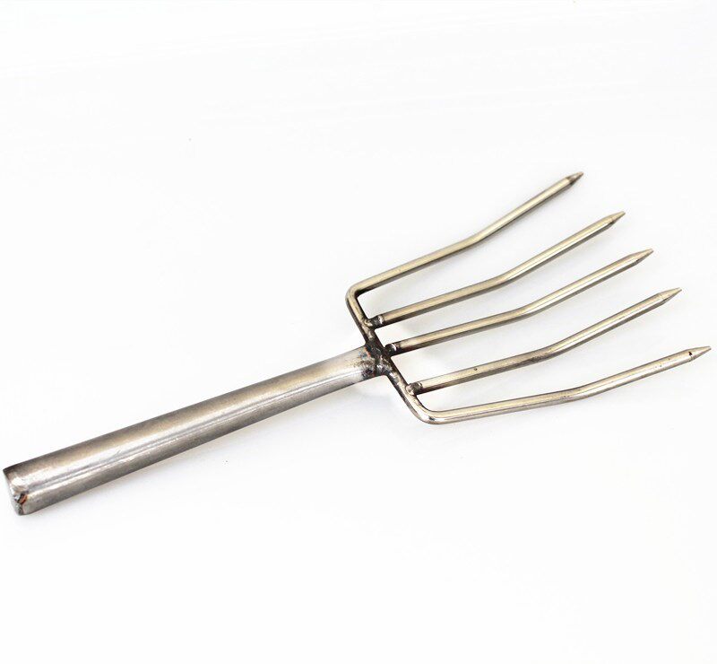 米饭辅助用用用具五齿超市厨房加长方便钢叉叉