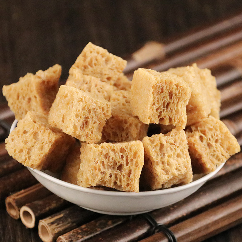 河南特产土特产烤麸干手工面筋块凉拌菜素食干货食品500克包邮