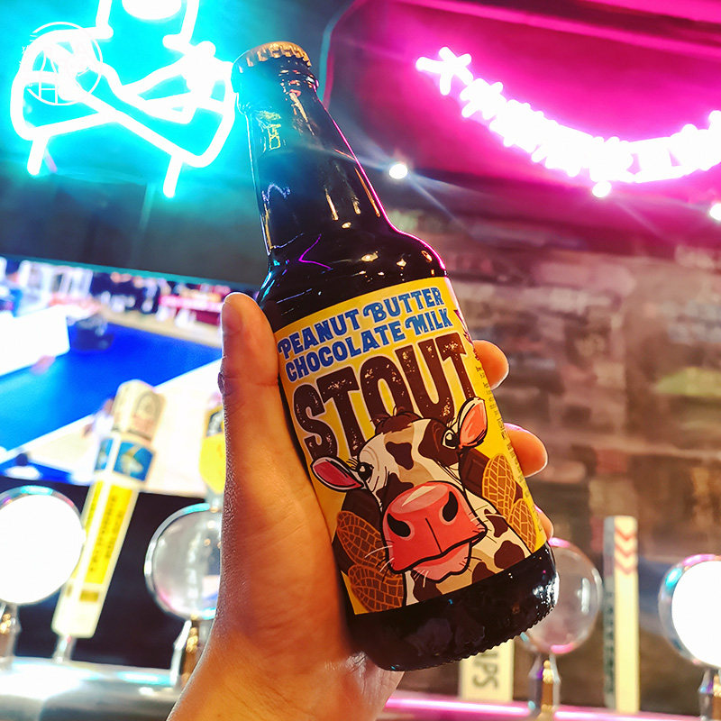 迷失海岸花生酱牛奶世涛美国进口精酿啤酒355ml整箱24瓶装