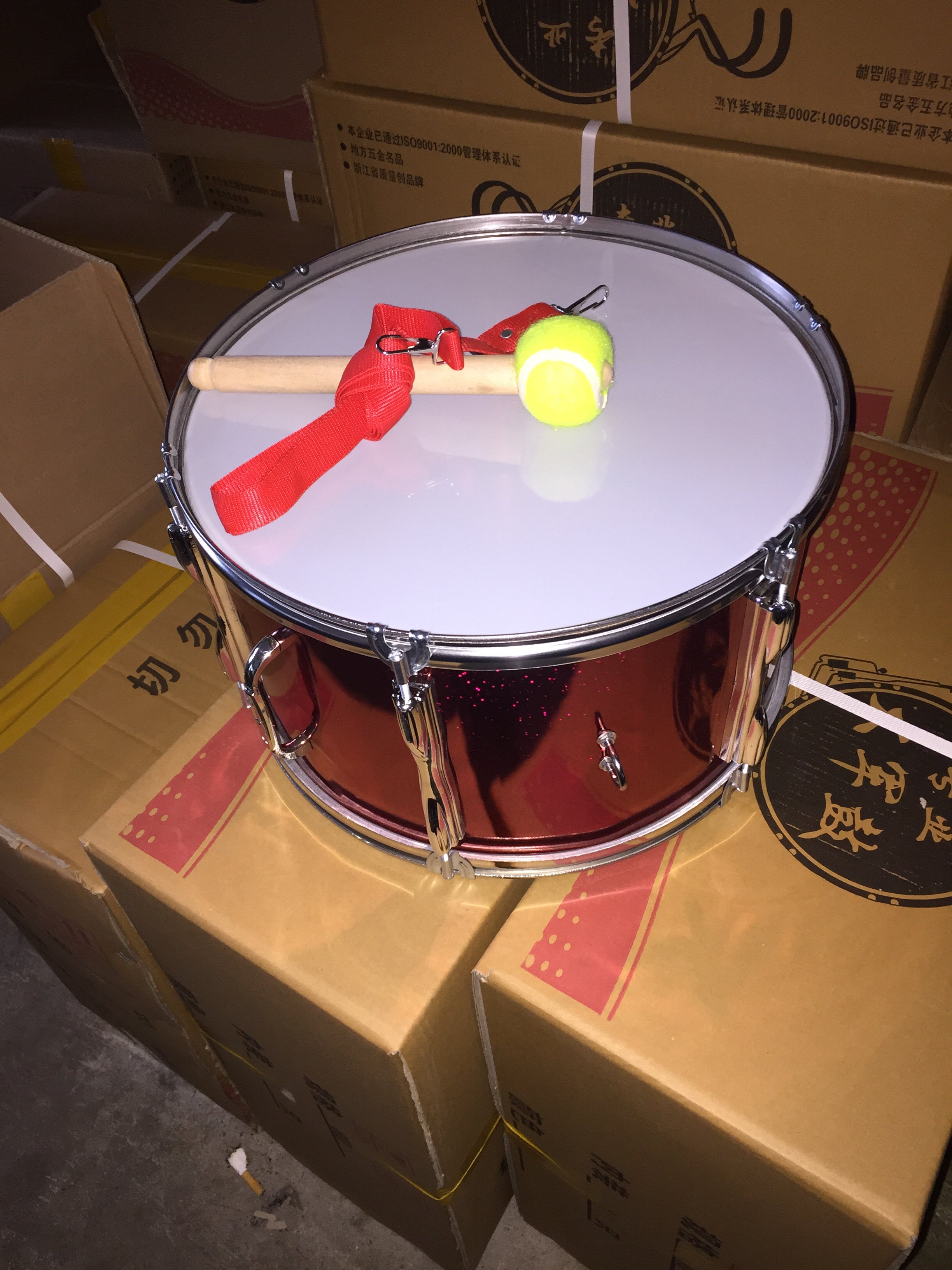 11英寸小军军鼓幼儿仪仗队小鼓表演鼓升旗鼓儿童玩具小军鼓