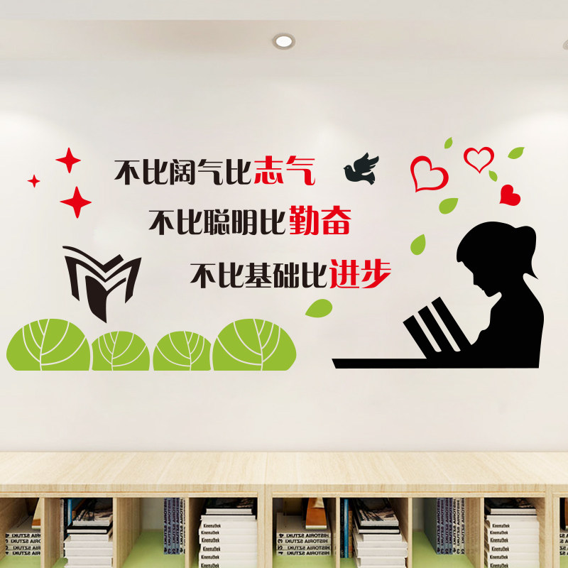 小学幼儿园教育机构托管中心学习培训辅导班学校教室软装墙贴