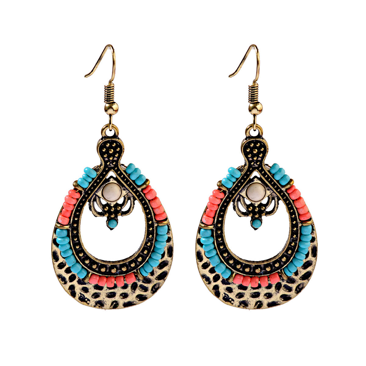 黄三怪-我的返利网 配饰 朵玮 撞色亮丽色彩个性民族饰品波西米亚风格