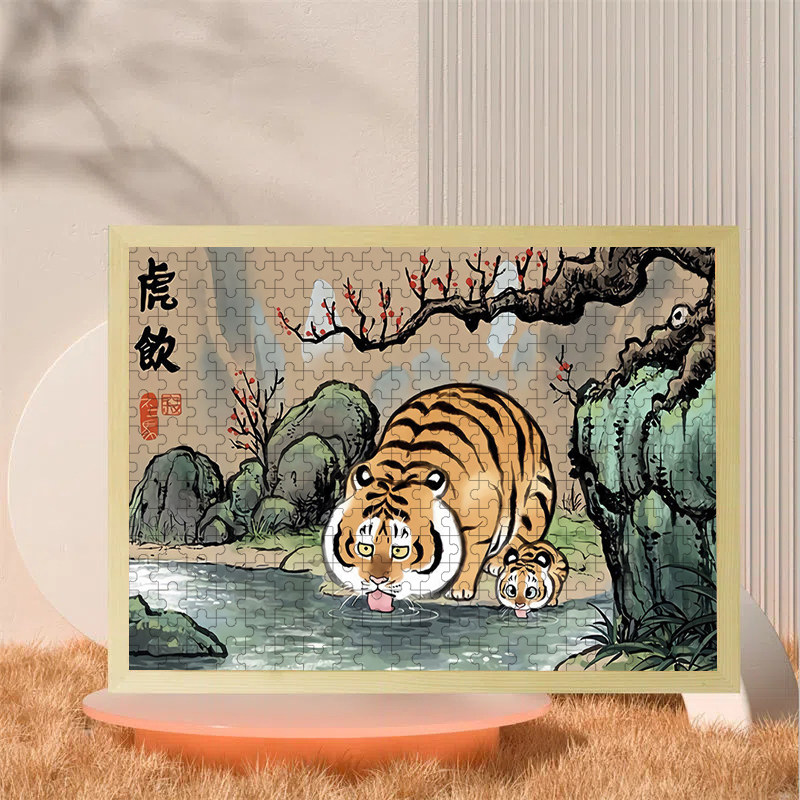 不二我不生气胖且胖虎不是1000片二大拼图塑料拼图