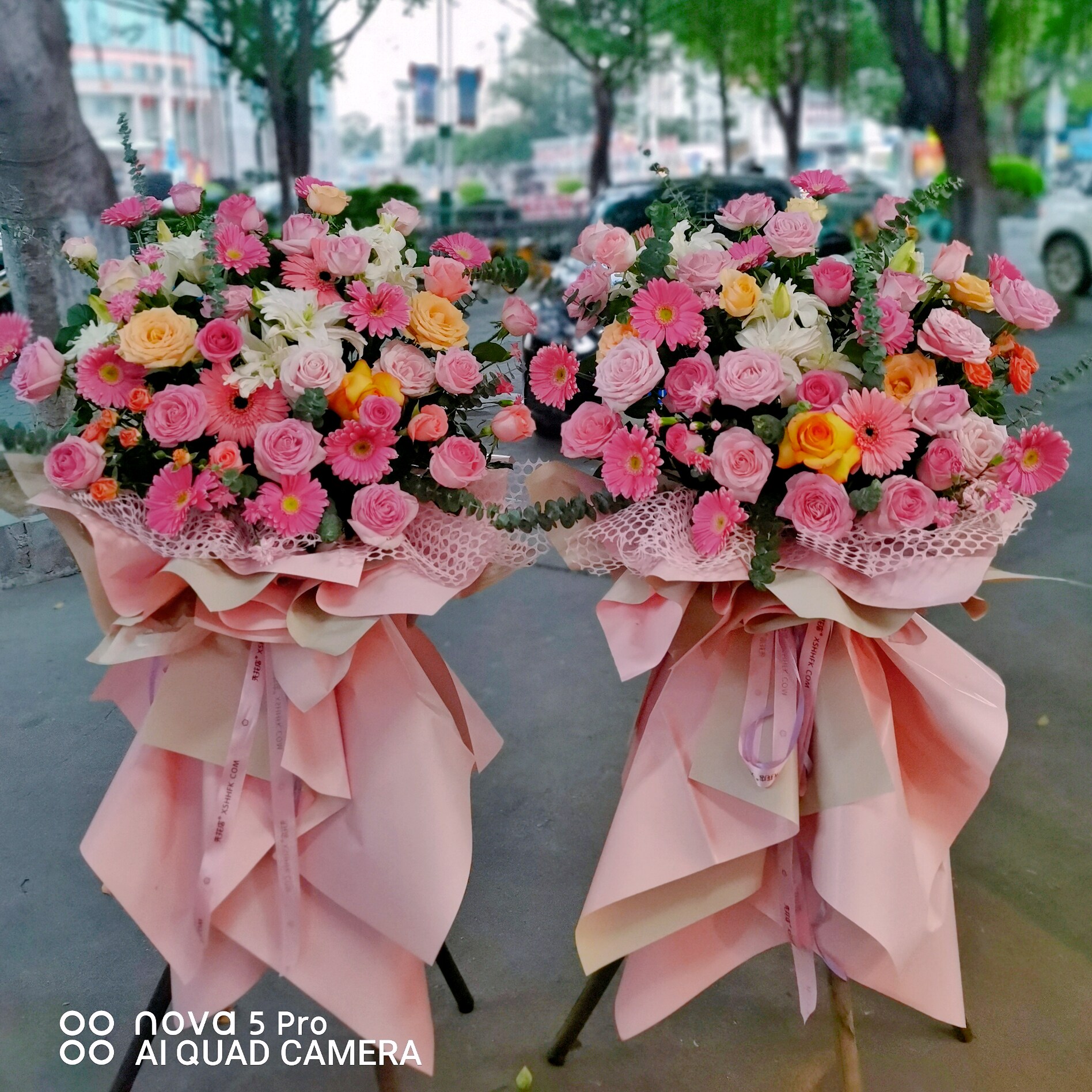 桂林鲜花速递开业乔迁之喜花篮临桂雁山八里街鲜花店同城鲜花速递同城