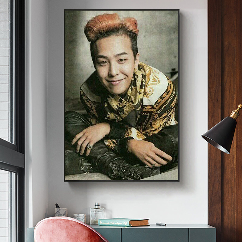 品都bigbang权志龙gdragondiy数字油画手绘家居卧室装饰画diy