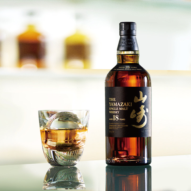三得利suntoryyamazaki山崎18年单一麦芽威士忌洋酒进口威士忌