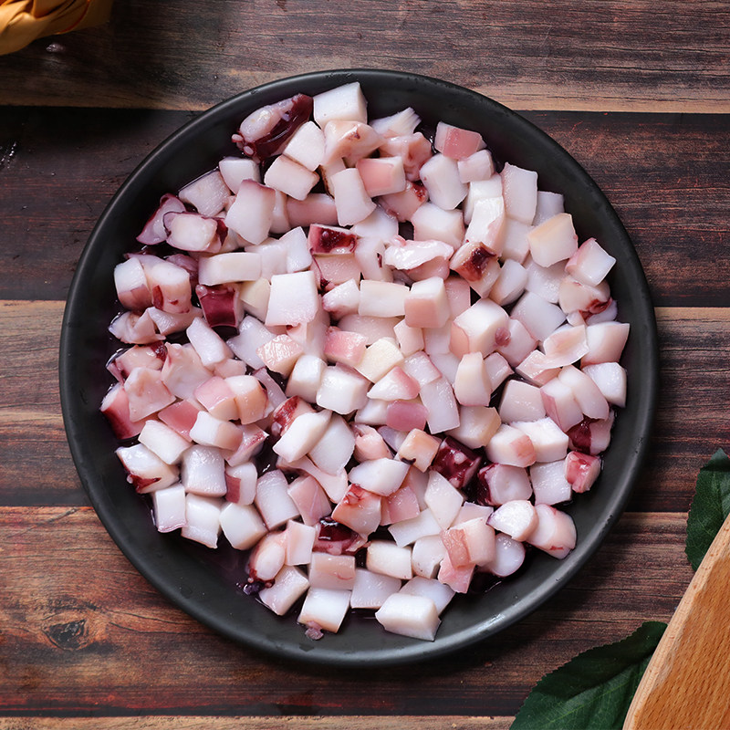 包邮章鱼小丸子材料章鱼足切粒八爪鱼新鲜章鱼颗粒650克冷冻水产