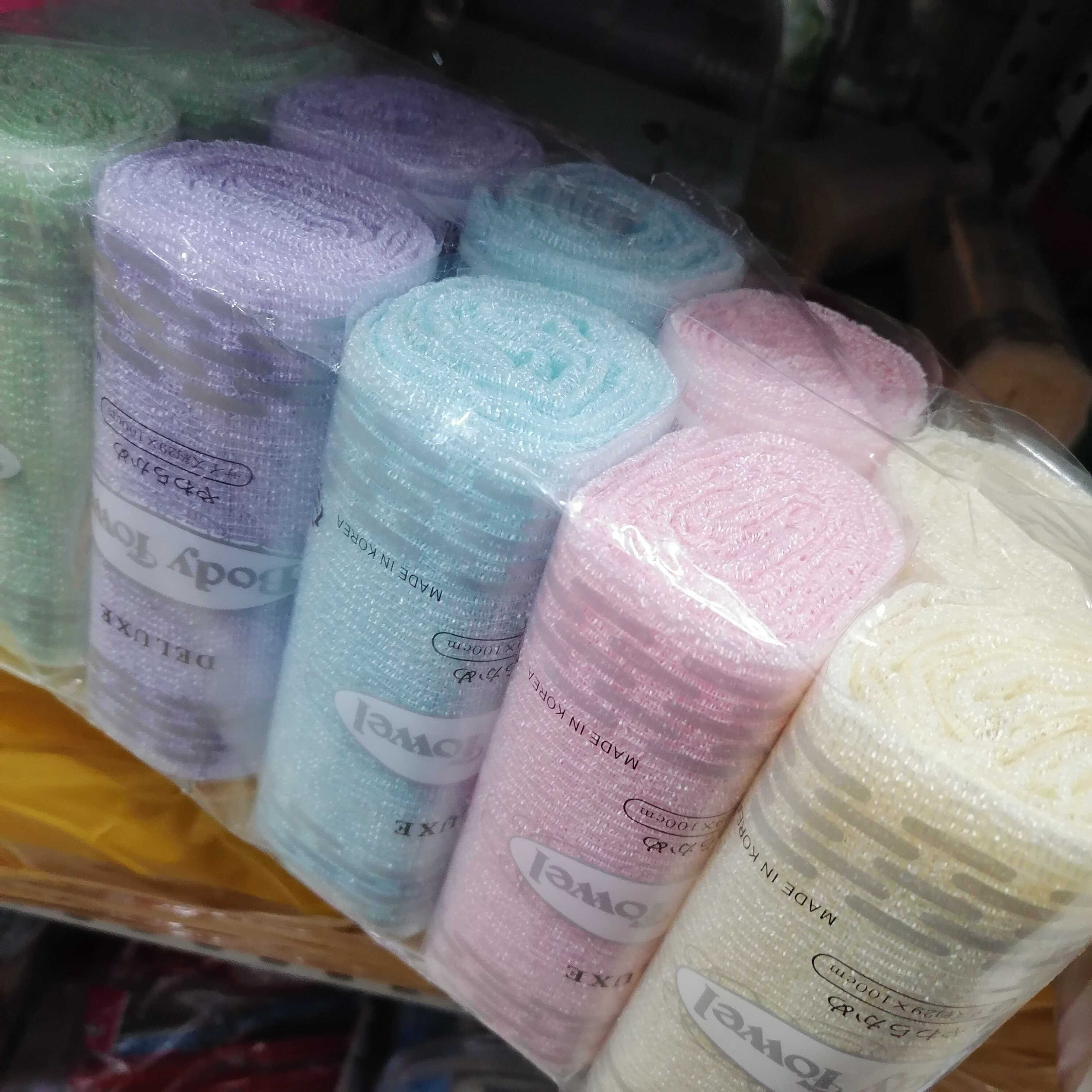 澡巾新品韩国长条浴花长方形沐浴浴巾洗澡浴室搓澡巾