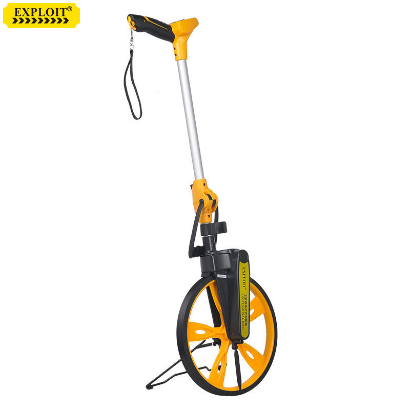 开拓测距轮机械电子数显手推式滚轮测距仪滚尺工程测量量路推尺-小洞