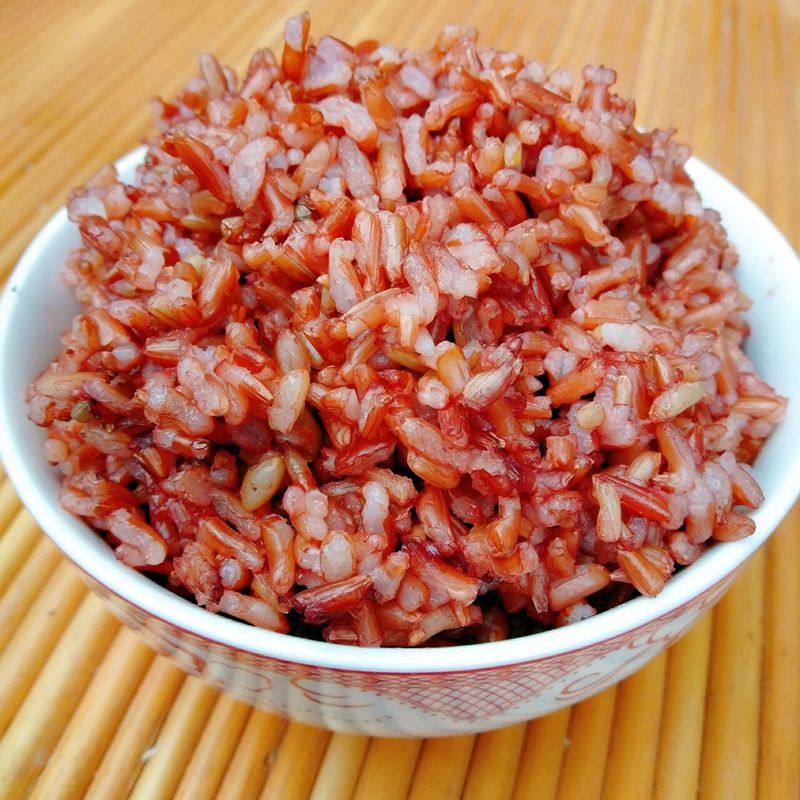 农家自产新米红米1000g食用红粳米红血稻糙米五谷杂粮吃的红米饭