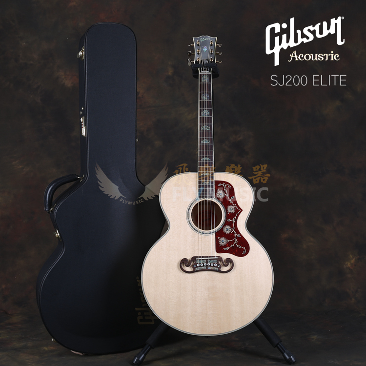 琴行吉普森gibsonsj200customelite全单电箱木吉吉他吉他-民谣吉他