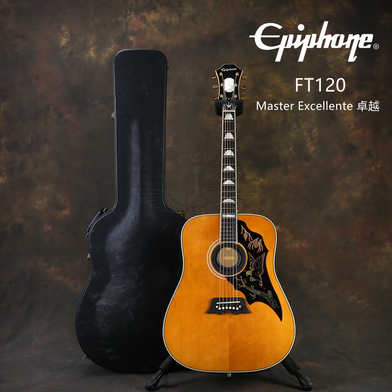 琴行epiphonemb蜂鸟j45卓越j200边境slash全单吉他民谣吉他