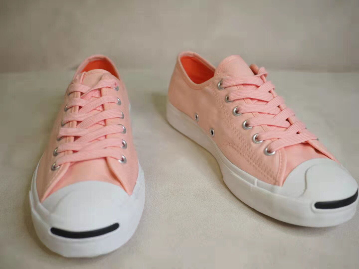 匡威纯白夏季镂空网眼透气薄底全白女帆布布鞋帆布鞋