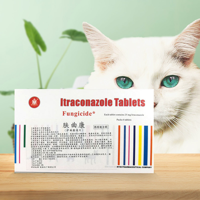 肤曲伊曲康唑顽固猫藓奶癣狗猫真菌化脓脱毛其他