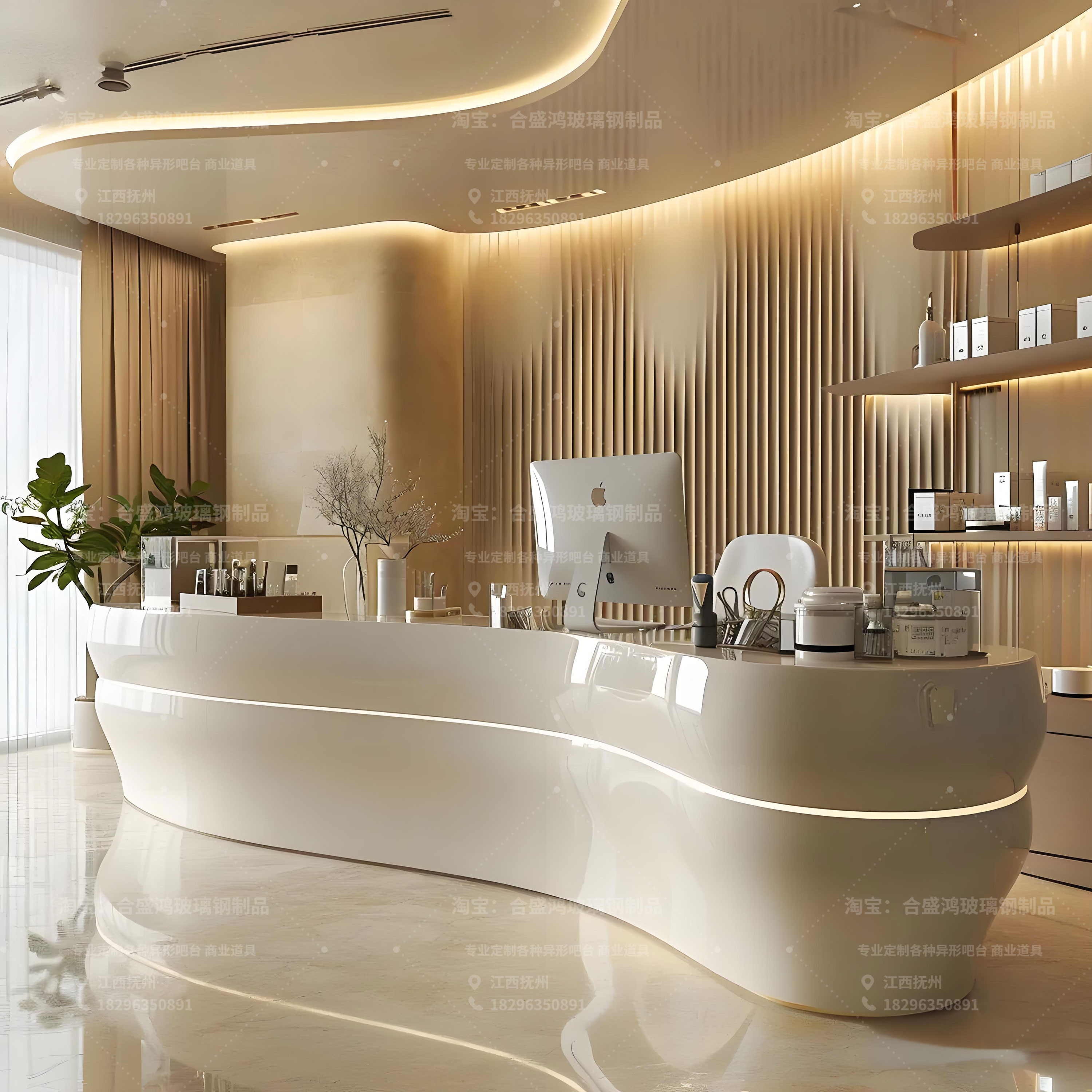 玻璃钢前台:你的店铺门面担当