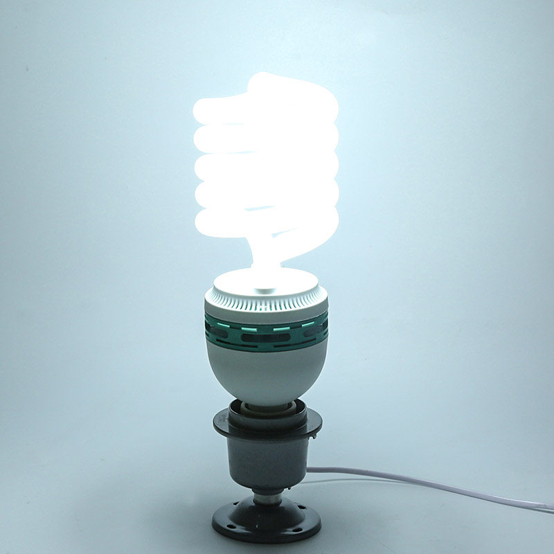 大功率u型螺旋e27螺口节能照明灯泡超高亮三基色工厂车间家用45w