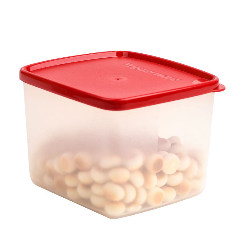 4个包邮 特百惠800ml水果方盒冷藏方形保鲜盒防潮密封盒零食盒