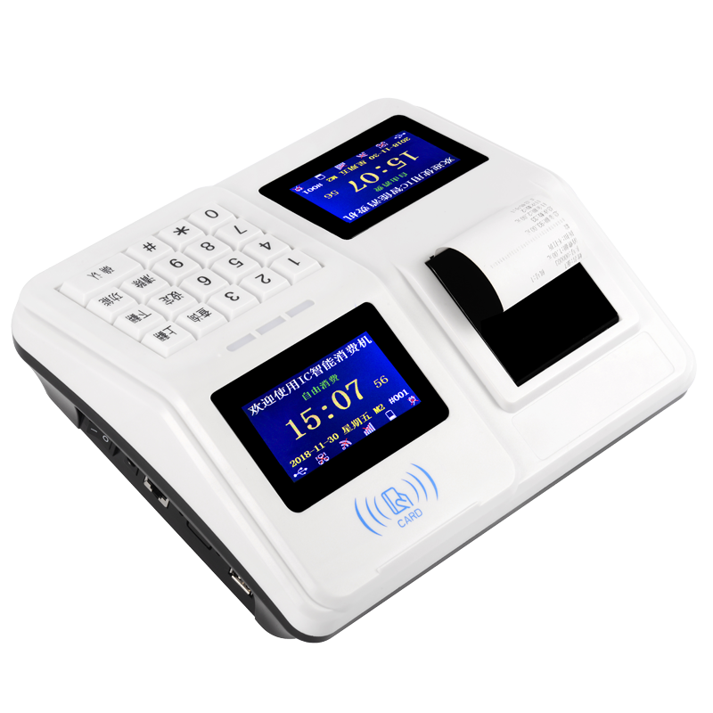 弘拓饭卡机网络语音无线卡机就餐工厂售饭机食堂消费机