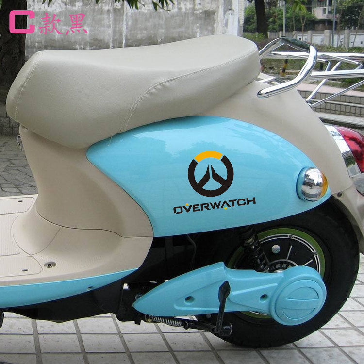 kook暴雪游戏守望先锋车贴 汽车贴纸 dva 游戏标志个性定制车身贴