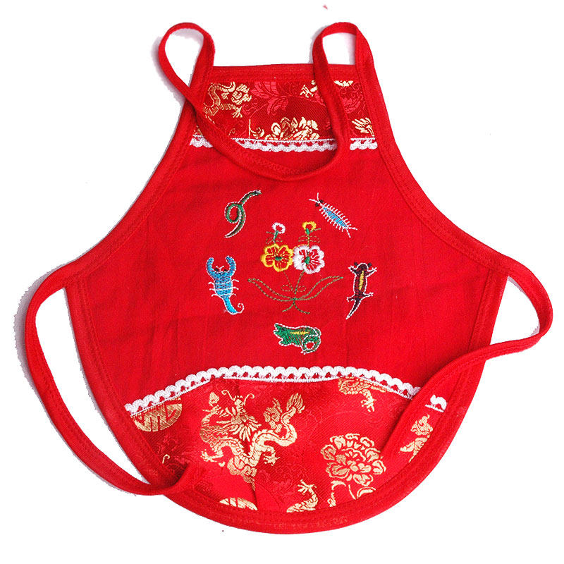 婴幼儿周岁薄款肚兜宝宝红色护肚婴儿百天男女肚兜