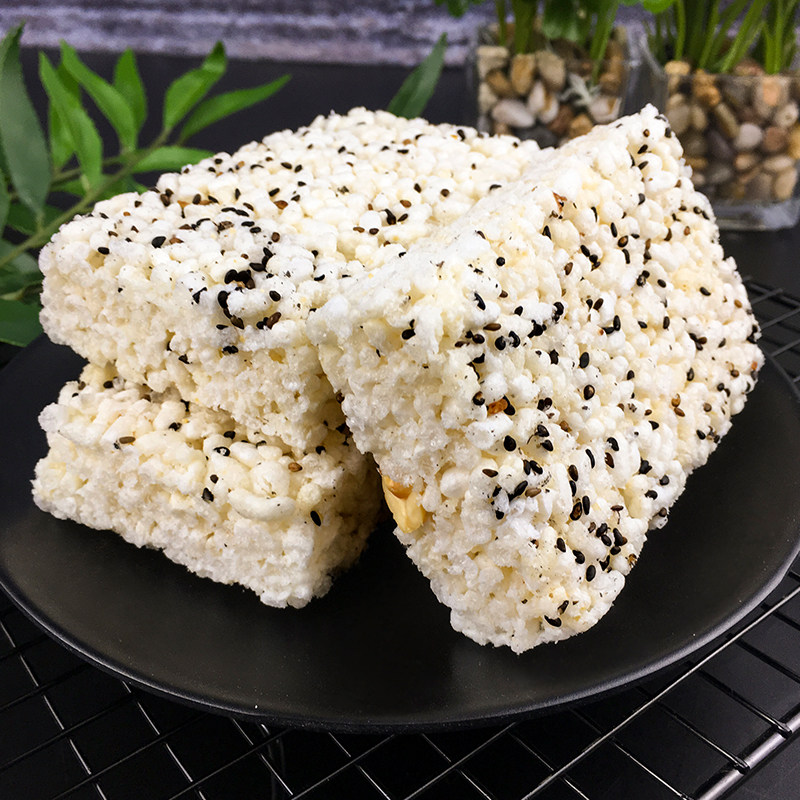 荷花牌油米花糖450g2袋原味米花四川糯米炒米传统中式糕点