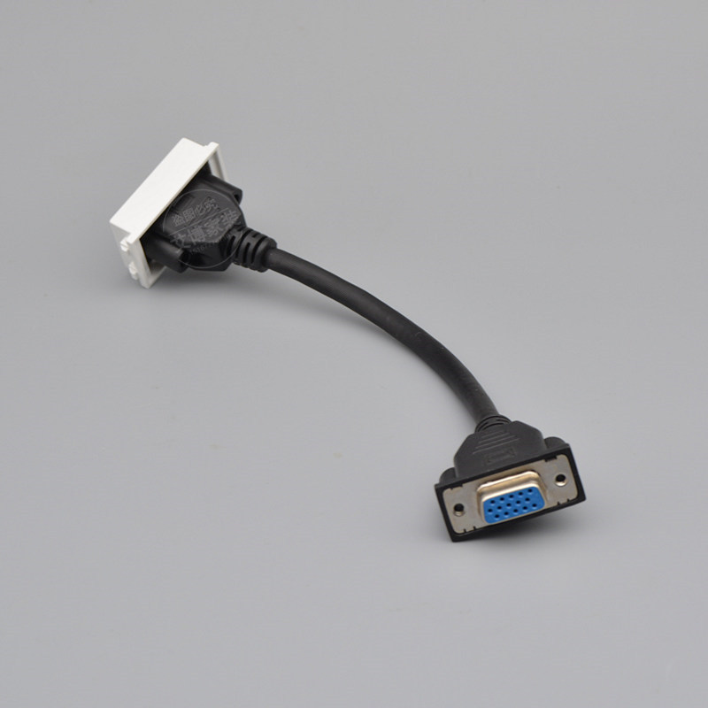 vga直插延长线模块多媒体投影仪地插面板功能电脑插座