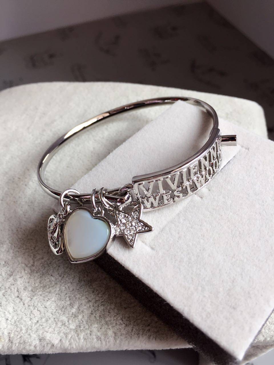 贝母石三坠手镯银色s029包邮手镯