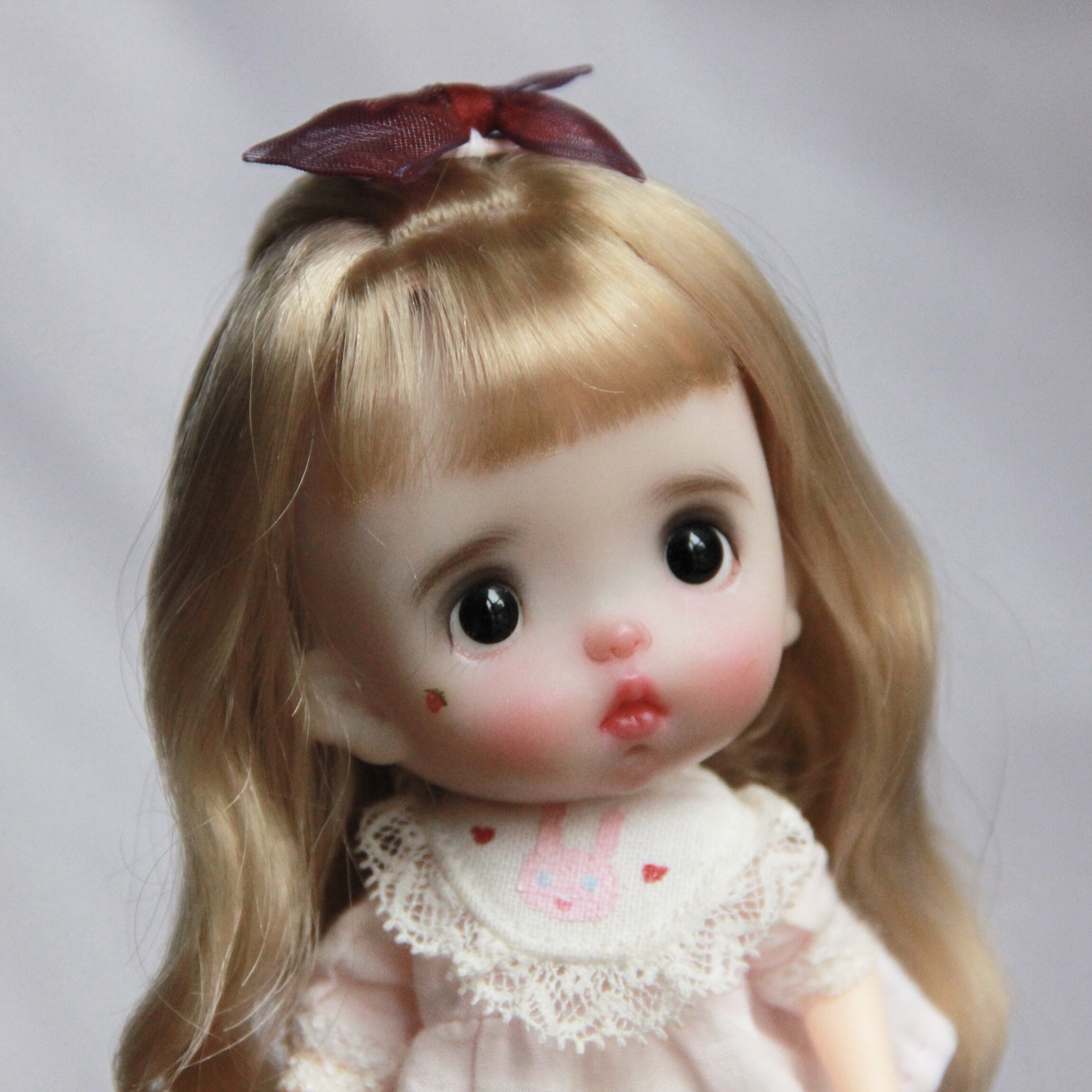 ob11假发公主头发牛奶丝仿马海毛八分六分bjdbjd娃娃