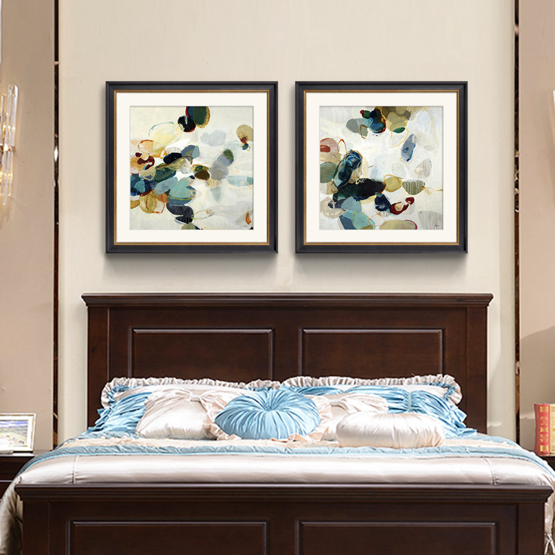 锦上添画抽象水彩客厅装饰画沙发墙壁壁画餐厅玄关现代装饰画