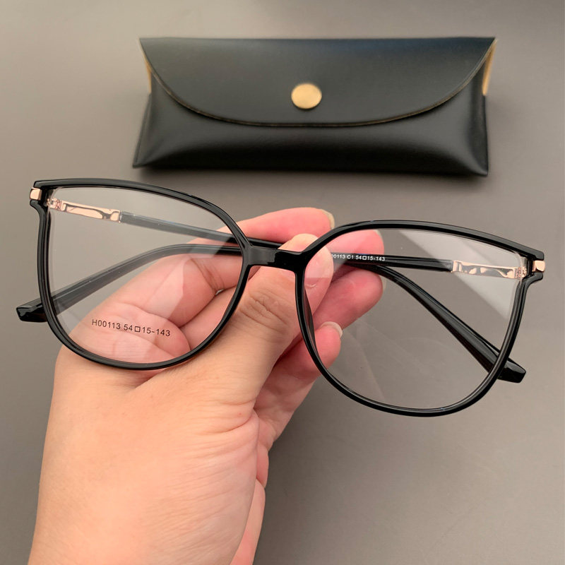 宝剑克罗心眼镜框新品猫眼超轻大框女士个性眼镜架