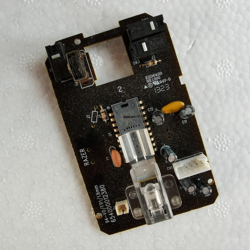 二手雷蛇地狱狂蛇鼠标主板2010款3500dpi底部调节有线鼠标