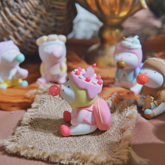 寻找独角兽repolar甜品系列盲盒吐泡泡泡可爱少女潮玩盲盒