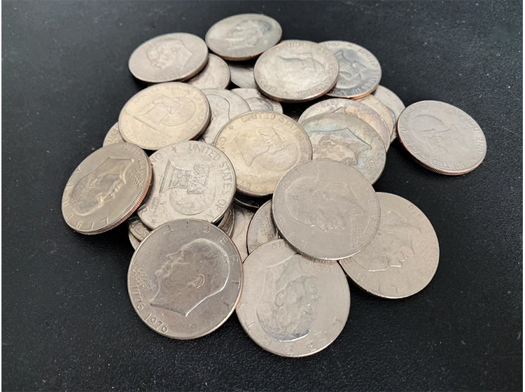 魔术专用美国进口onedollar美元艾森豪威尔硬币道具魔术道具