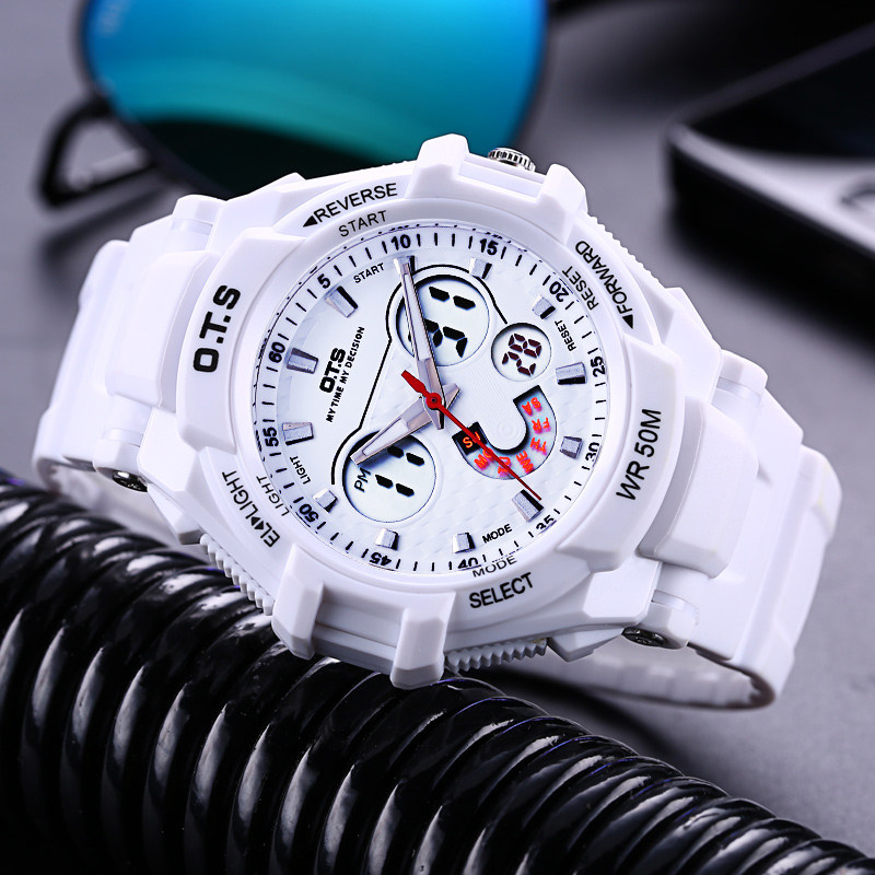 电子表女学生潮流ulzzang数字式韩版简约夜光运动防水学生手表女