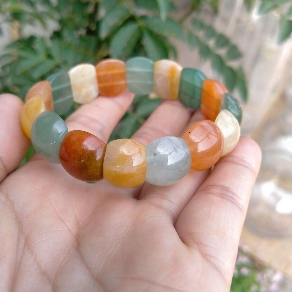 天然玉石礼品东陵多款七彩彩珠文玩手饰情侣佛珠手链