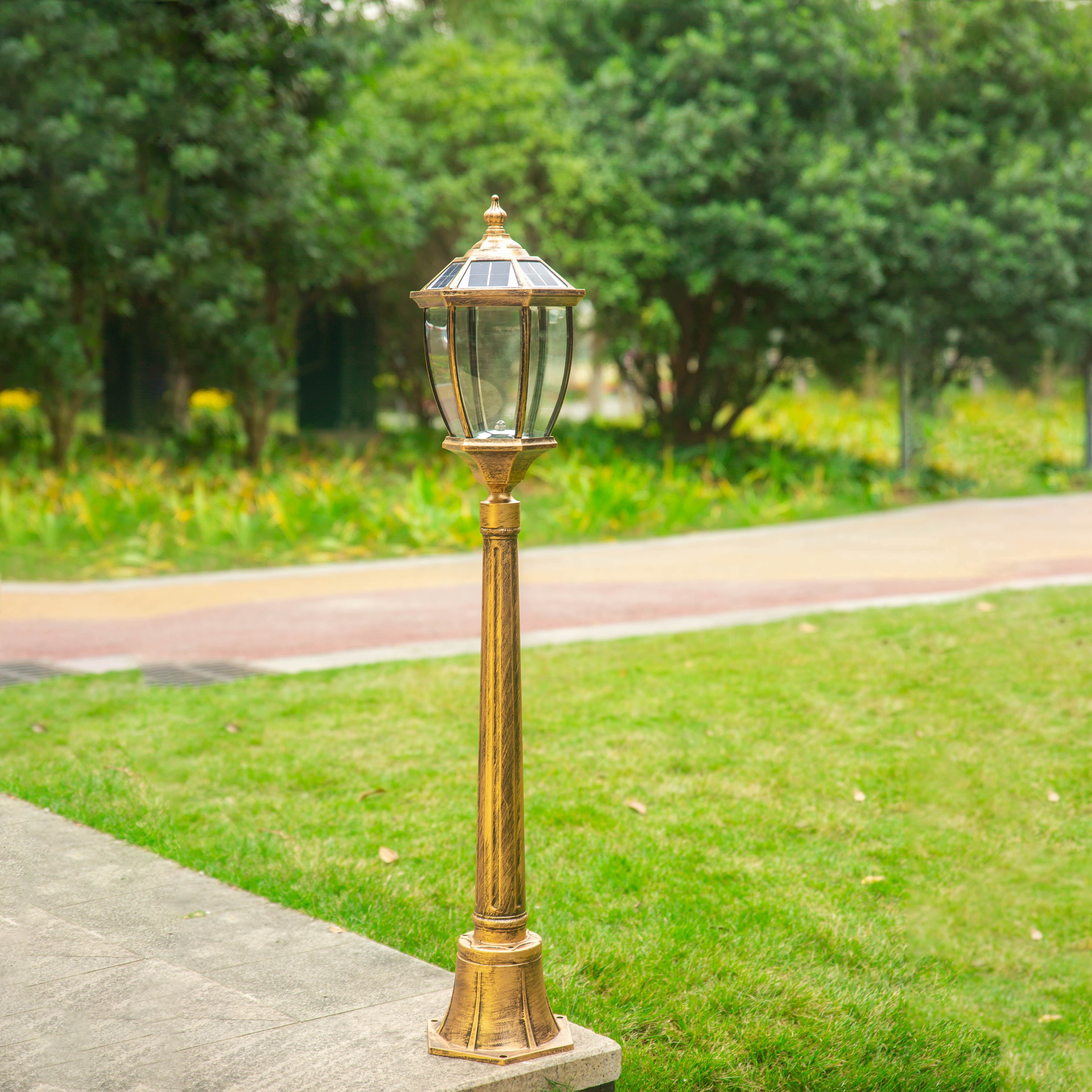 欧式复古庭院灯小区别墅花园草地地灯防锈路灯杆景观庭院灯饰