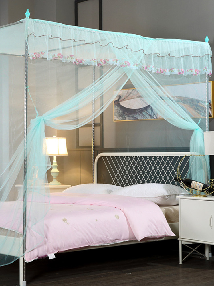 上下铺单门老式方顶蚊帐1.2m1.5米1.8双人床学生家用宿舍寝室通用