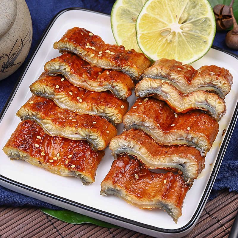 日式料理蒲烧鳗鱼新鲜烤鳗鱼片寿司食材 开袋加热即食约230g-270g