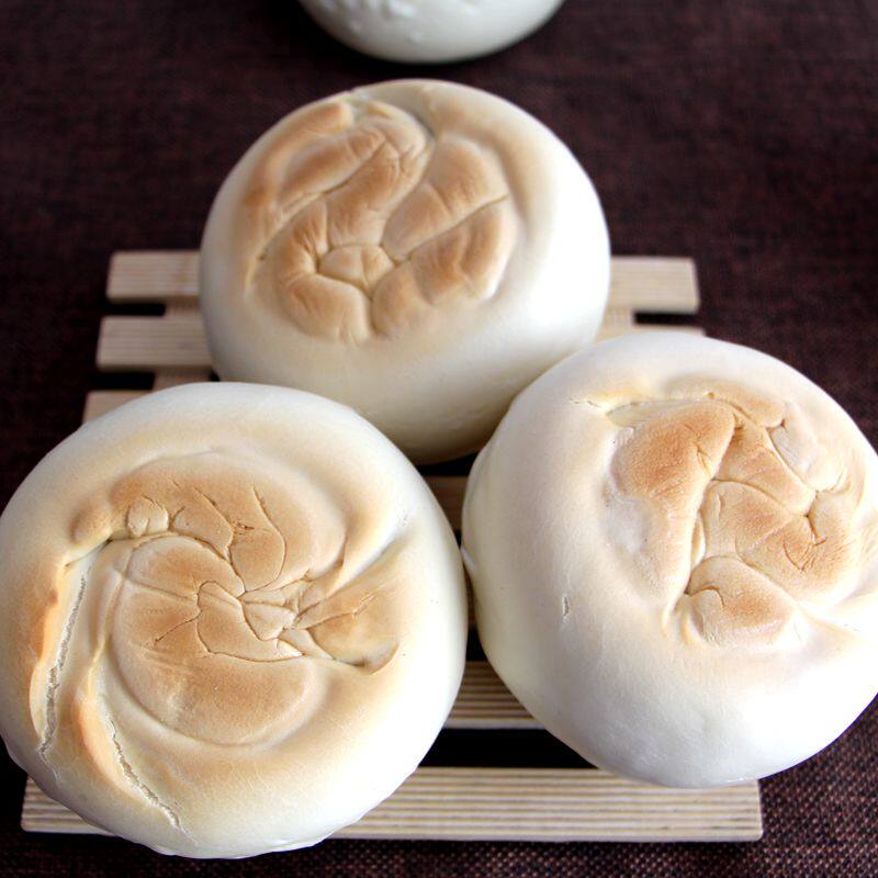 山东手工老面铁锅烤馒头 无糖原味北方面食馍馍早餐晚餐饽饽包