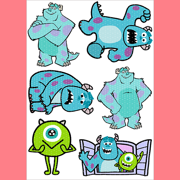 f15文具日韩贴画贴纸手帐利文苏利文大学怪物贴纸